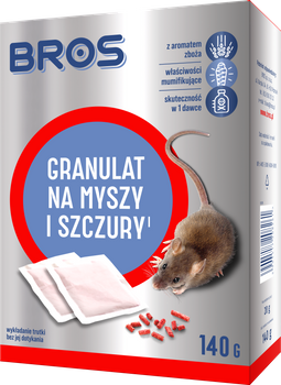 Granulat na myszy i szczury BROS 140g