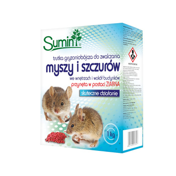 Trutka zbożowa ziarno na myszy i szczury Sumin 1kg