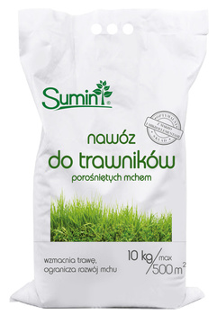 Nawóz do trawników porośniętych mchem 10kg Sumin