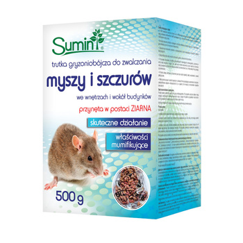 Trutka zbożowa ziarno na myszy i szczury Sumin 500g