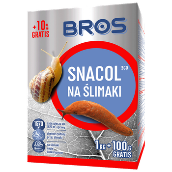 Bros Snacol  3GB  NA ŚLIMAKI 1kg + 100 gratis