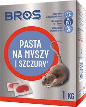 PASTA na myszy i szczury trutka Bros 1KG