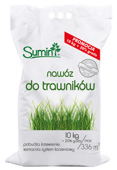 Nawóz do trawników 10+2kg Sumin