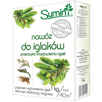 Nawóz do iglaków przeciw brązowieniu igieł 1kg Sumin
