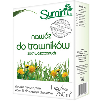 Nawóz do trawników zachwaszczonych 1kg Sumin