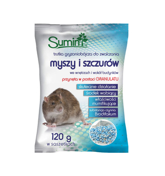 Trutka na myszy i szczury granulat Sumin 120g