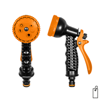 Pistolet plastikowy do zraszania 7-funkcyjny  BLACK LINE