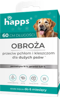 Obroża owadobójcza dla dużych psów Happs pchły i kleszcze